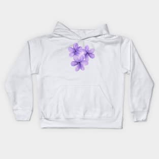 Purple Flowers Kids Hoodie